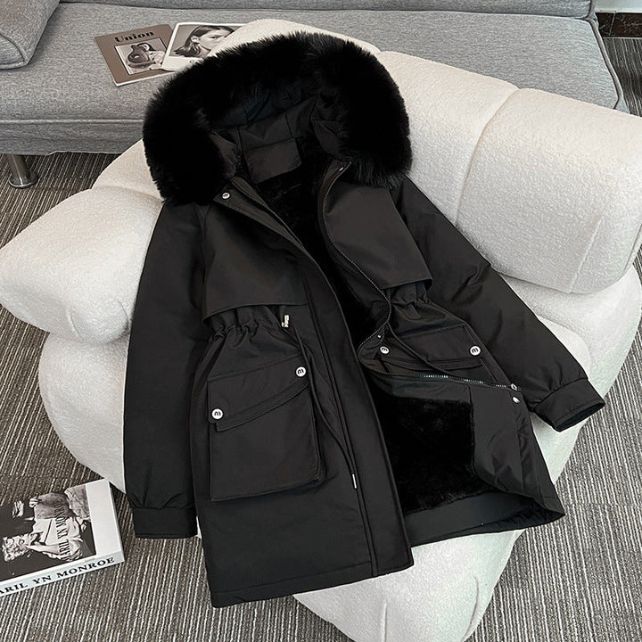 Ladies Fashionable Winter Parka with Cozy Inner Lining and Practical Pockets Lune London