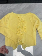 Elegant knitted jacket for women with gathered details and feminine cut Lune London