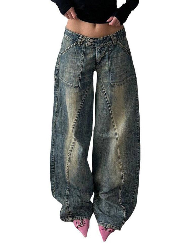 Women's wide jeans with a casual cut and unique design Lune London