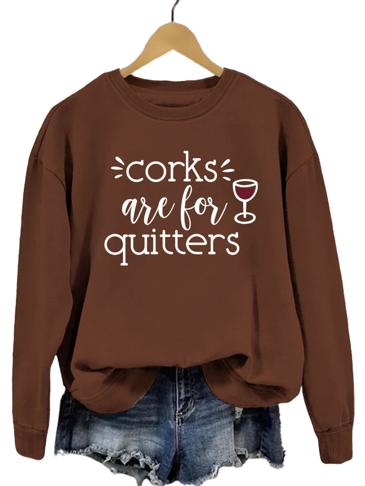 Sweatshirt pour femmes avec slogan créatif et coupe décontractée Chic & Stil