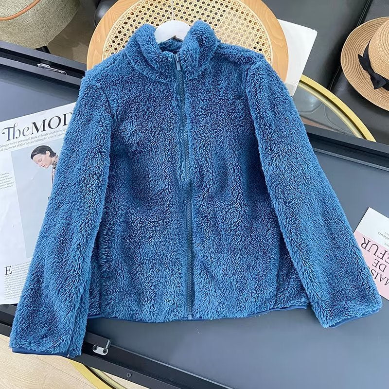 Veste en polaire pour femme avec col haut et doublure intérieure douce Chic & Stil