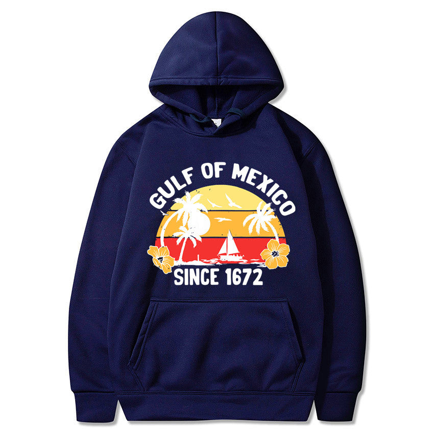 Women's hoodie with creative beach motif and high-quality fabric Chic & Stil