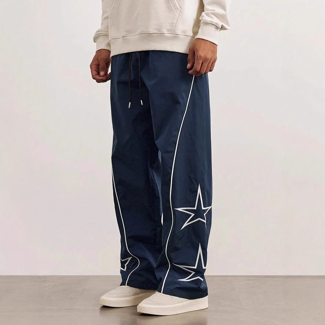 Comfortable leisure pants for men with contrasting stripes on the sides Lune London