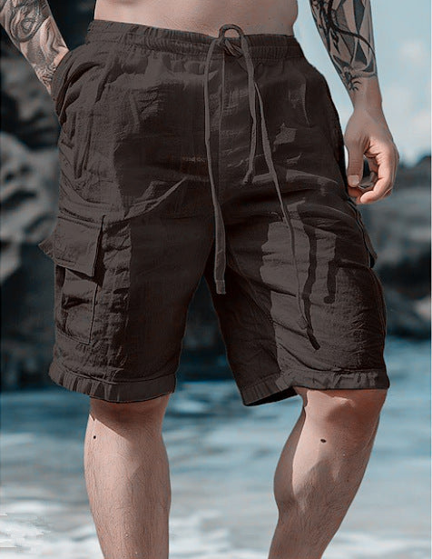 Men's cargo shorts with multiple pockets Lune London