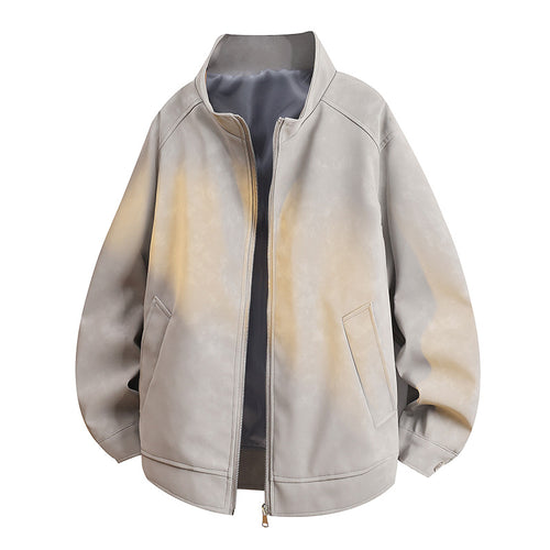 Fashionable women's transitional jacket with a luxurious texture and a practical zipper Lune London