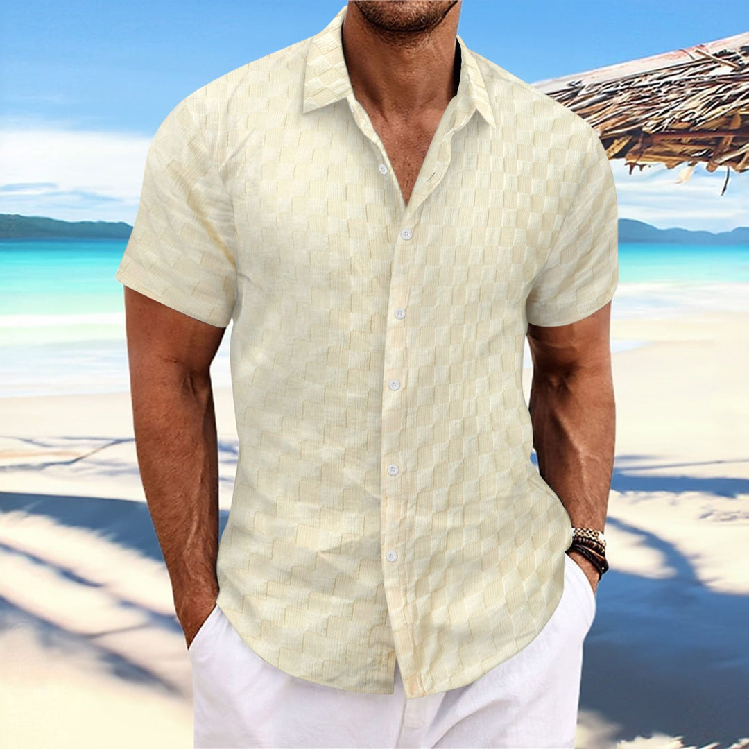 Structured short sleeve leisure shirt for men Lune London