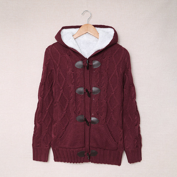 Cardigan pour femmes avec col haut et détails confortables de boutons Chic & Stil