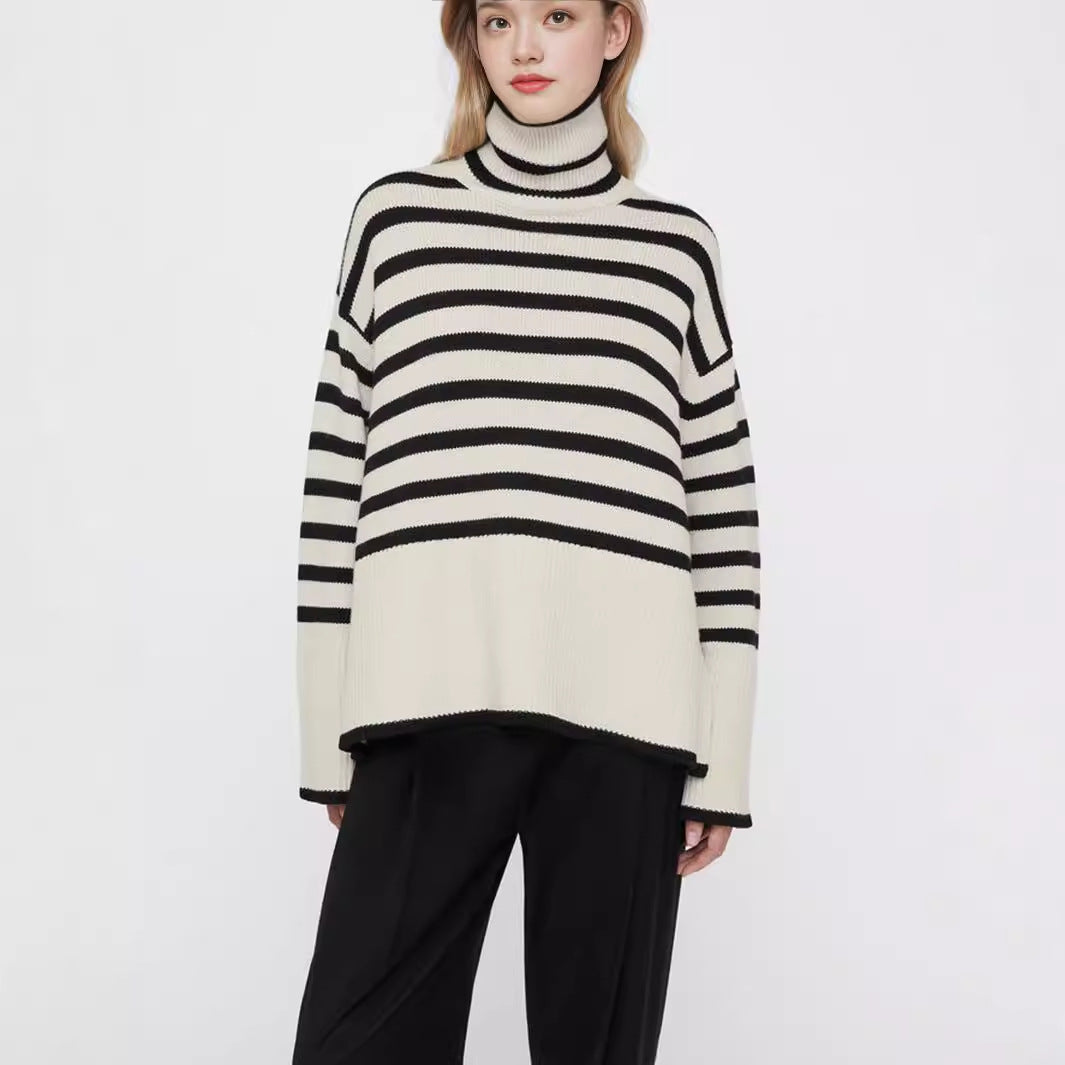 Pullover for women with turtleneck and wide sleeves Lune London