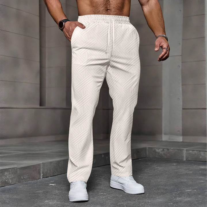 Comfortable sporty jogging pants for men with elastic waist and structured design Lune London
