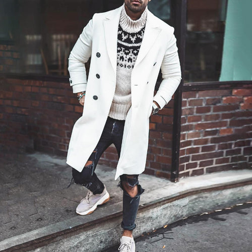Elegant winter coat for men with double-breasted and classic fit Lune London