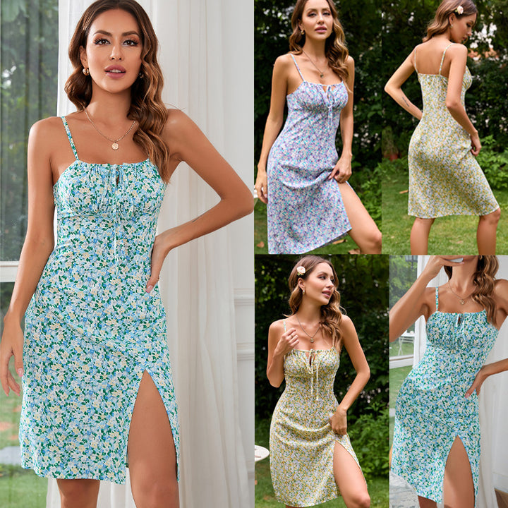 Robe florale pour femmes avec bretelles réglables Chic & Stil