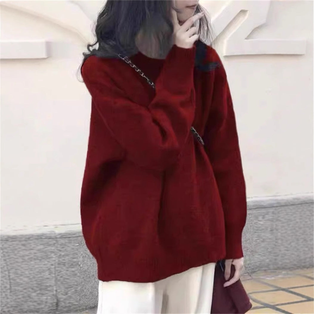 Oversized knitted pullover for women with a soft material and a relaxed fit Lune London
