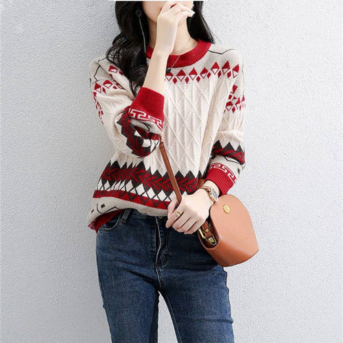 Ladies Oversized Knit Pullover Lune London