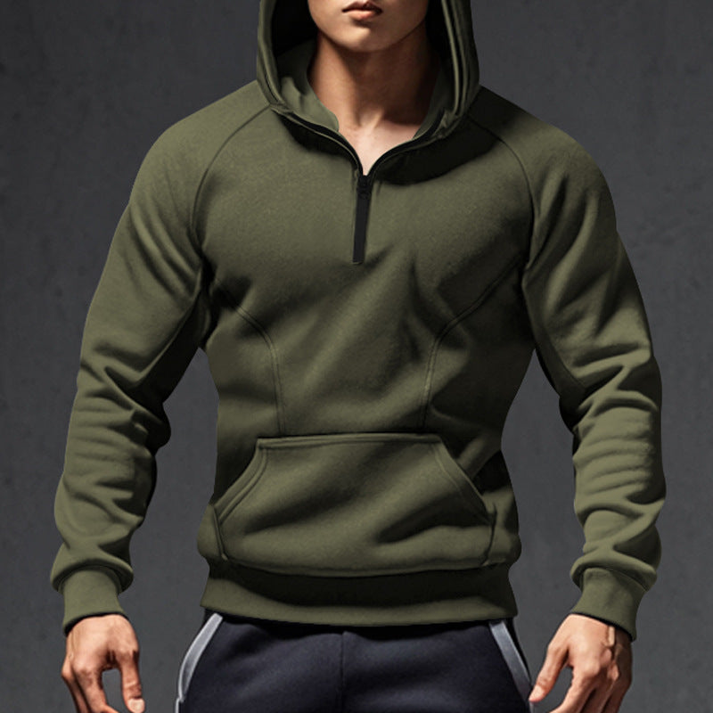 Men's hoodie with zipper and practical pockets Lune London