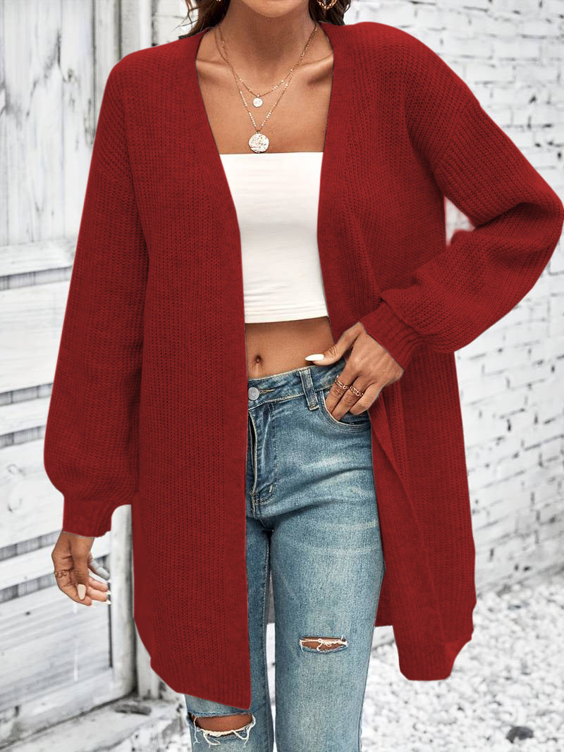 Ladies soft knit cardigan in loose fit Lune London