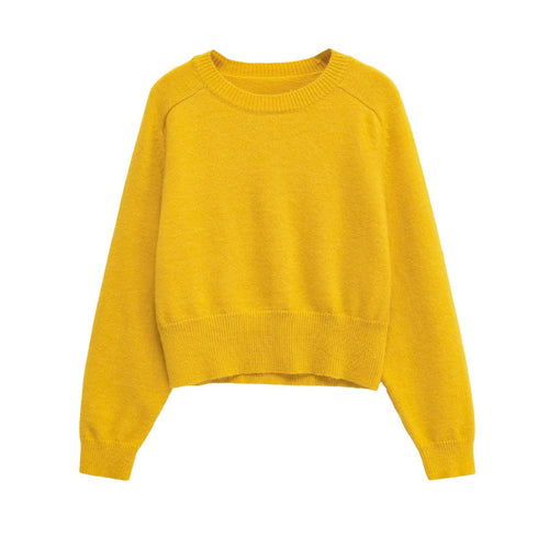 Lune London soft knit cropped sweater for women