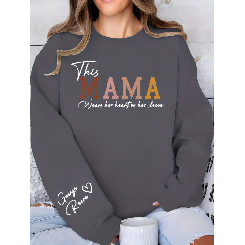 Sweat-shirt femmes avec impression inspirante de maman et coupe confortable Chic & Stil