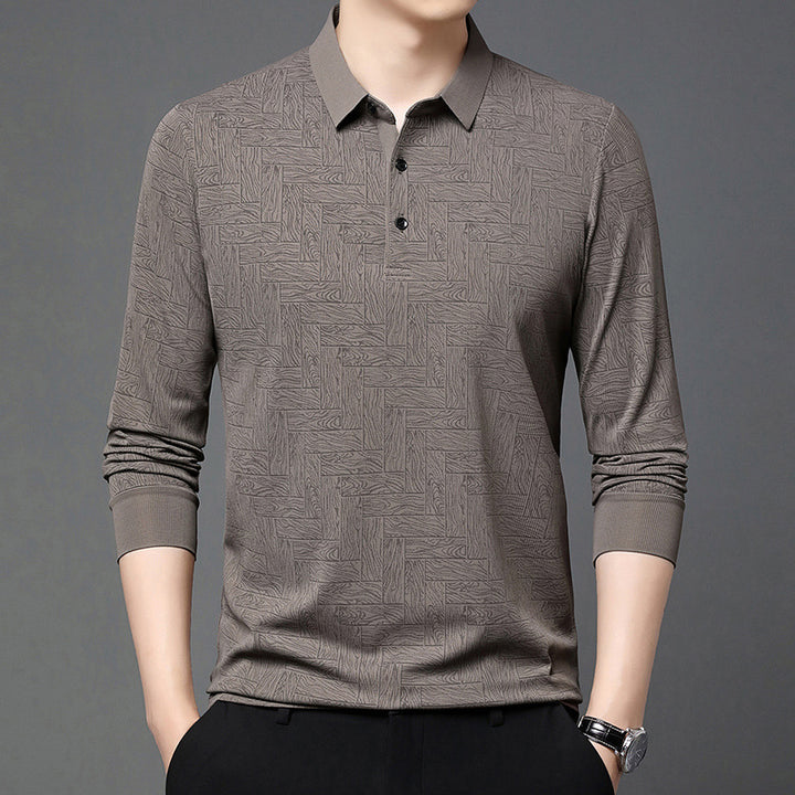 Stylish men's polo shirt with a refined structure design and an elegant button placket Lune London