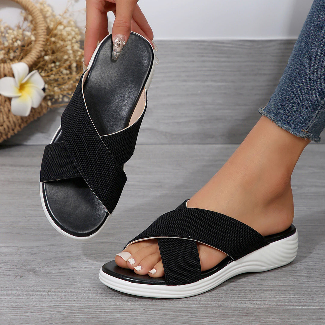 Stylish wellness sandals for ladies with cushioned sole Lune London