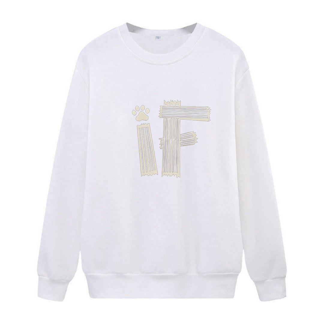 Women's casual sweatshirt with creative graphic print Chic & Stil