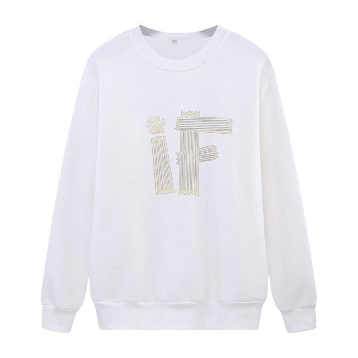 Women's casual sweatshirt with creative graphic print Chic & Stil