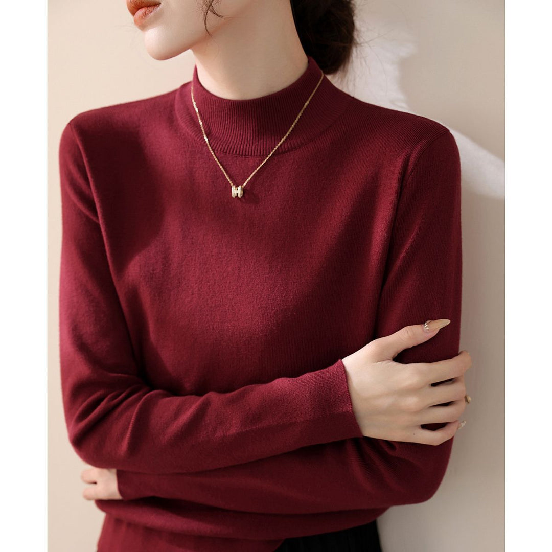 Pull élégant à col roulé pour femmes en mélange de coton de haute qualité Chic & Stil