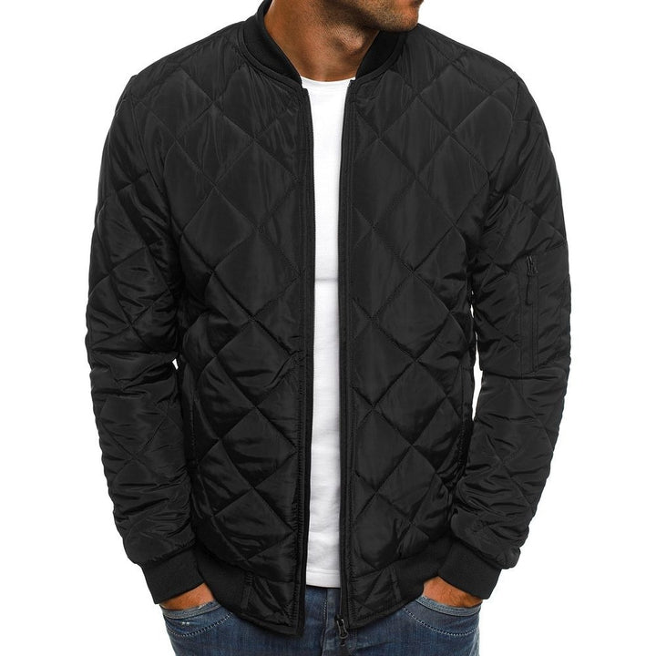 Quilted leisure jacket for men with practical zipper and elastic cuffs Lune London