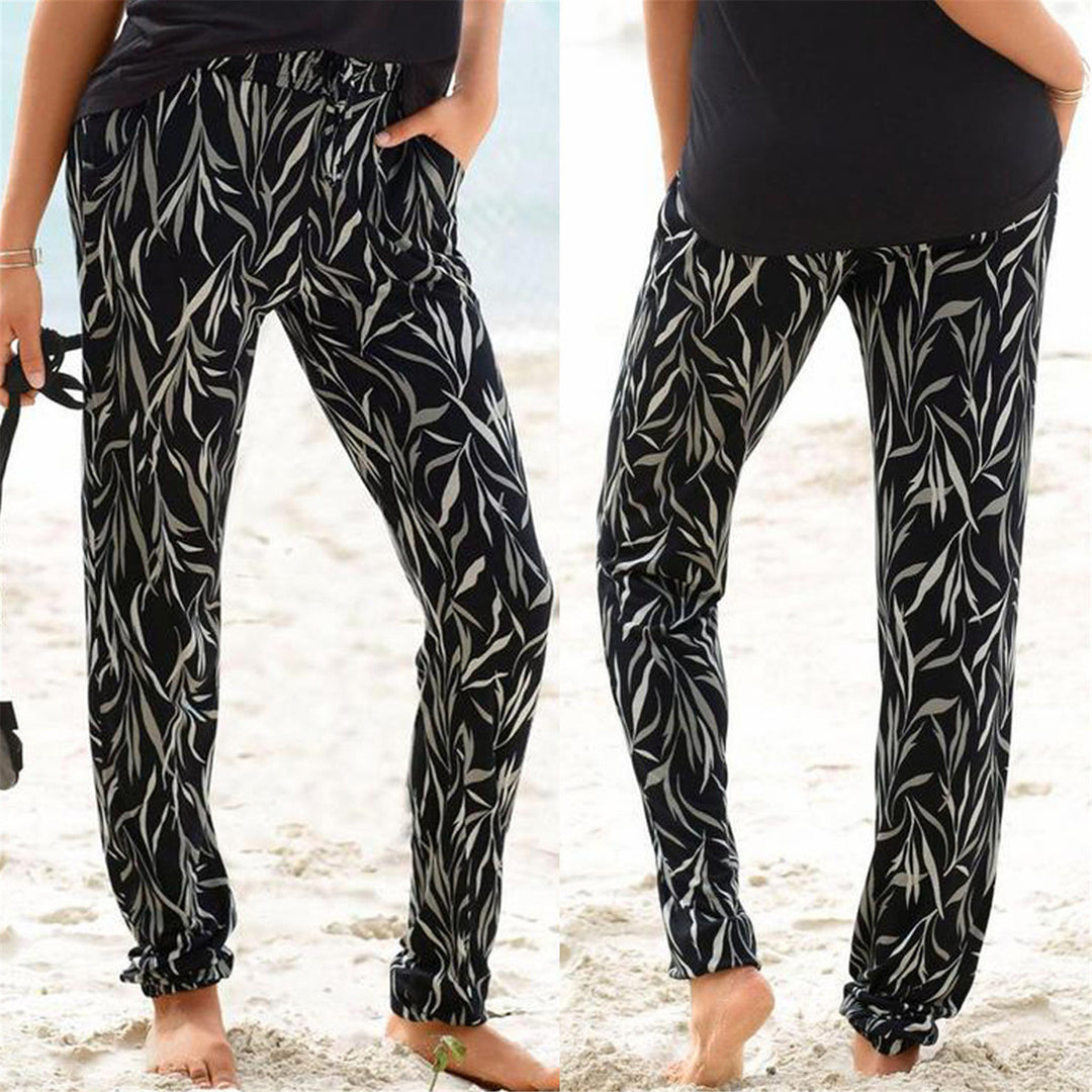 Women Chic Floral Pattern Lounge Pants Lune London