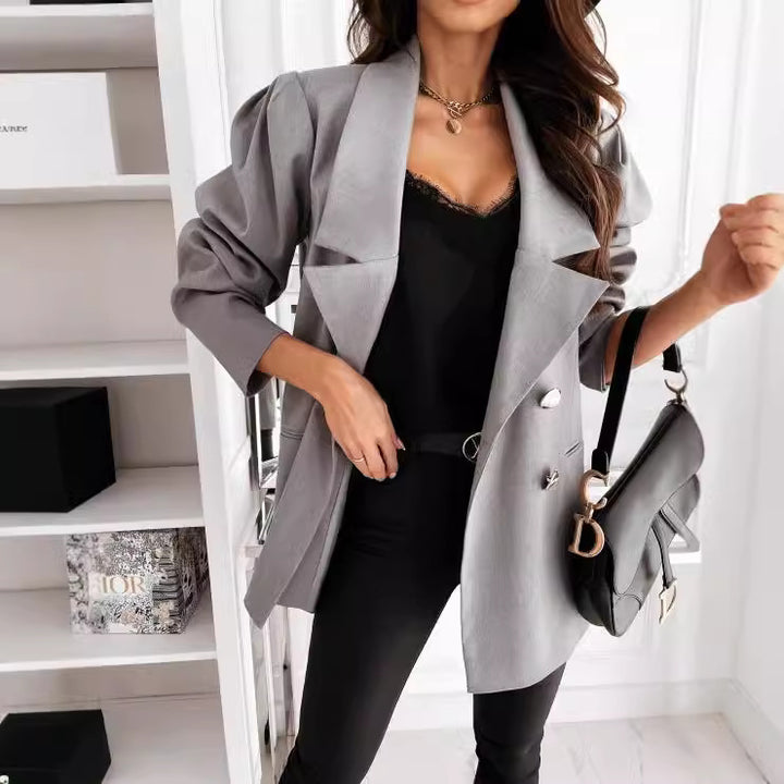 Lune London double-breasted structured blazer for women