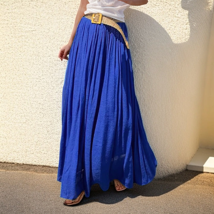 Maxi skirt for women with a flowing cut and elastic waist Lune London
