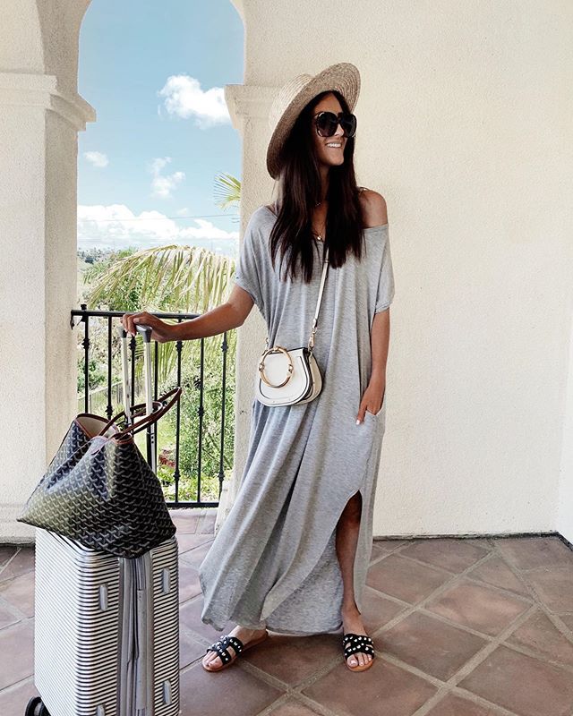 Robe maxi femme avec fentes latérales et coupe décontractée Chic & Stil