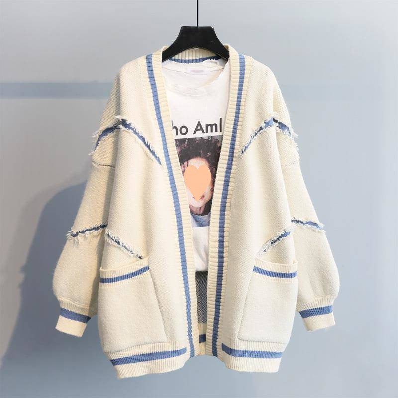 Ladies oversized knit cardigan Lune London