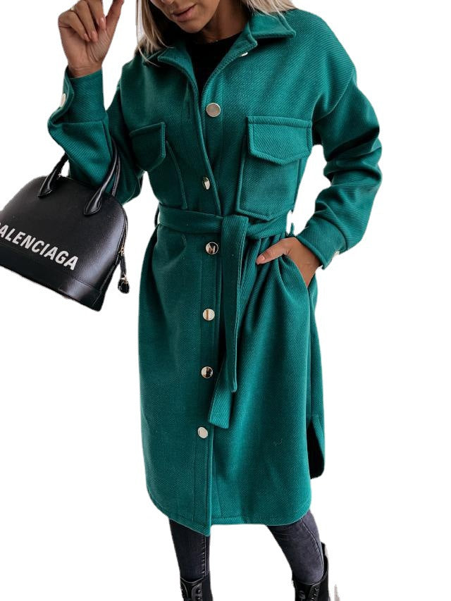 Veste surchemise stylée pour dames avec poches pratiques et fermeture à bouton pression Chic & Stil
