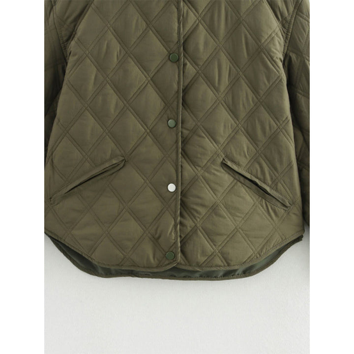 Quilted women's jacket with removable hood Lune London