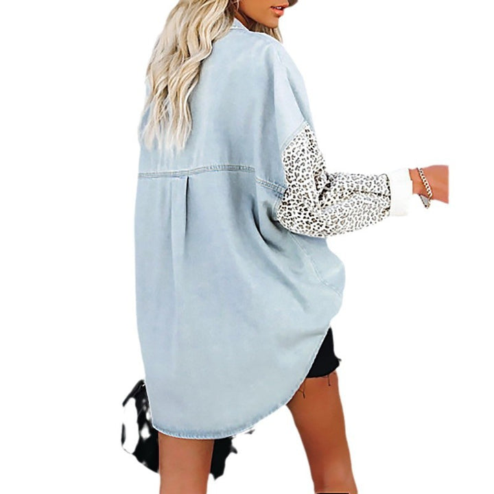 Women Leopard Print Blouse and Oversized Cut Lune London
