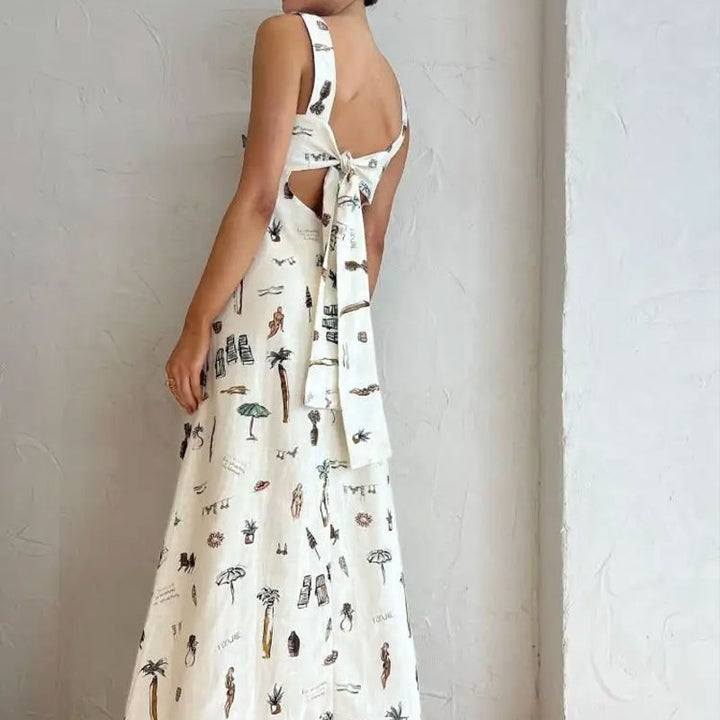 Robe maxi pour femme avec imprimé graphique unique et poches pratiques Chic & Stil