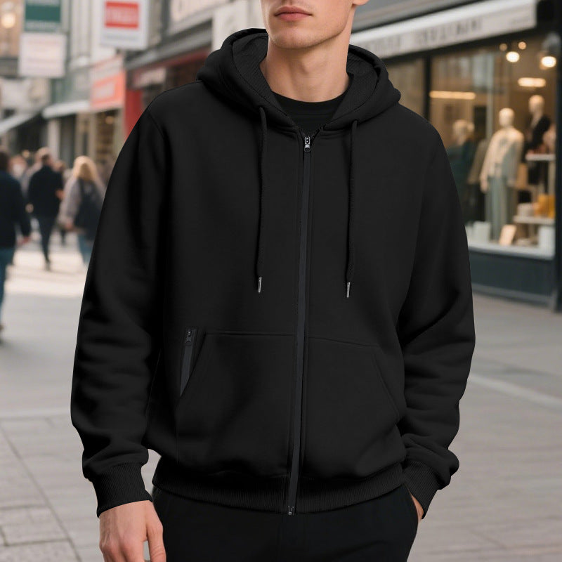 Men's Zip-Up Hoodie with Pockets Lune London