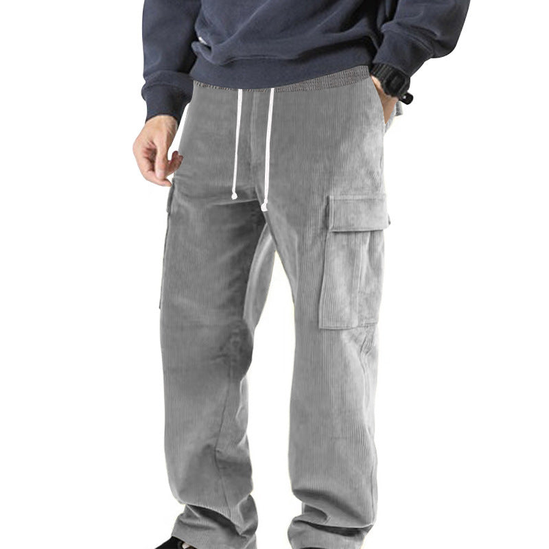 Men's cargo pants with elastic waist and practical side pockets Lune London
