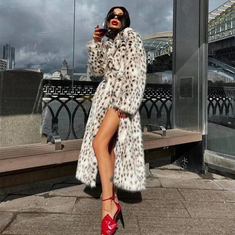 Lune London faux fur coat for women