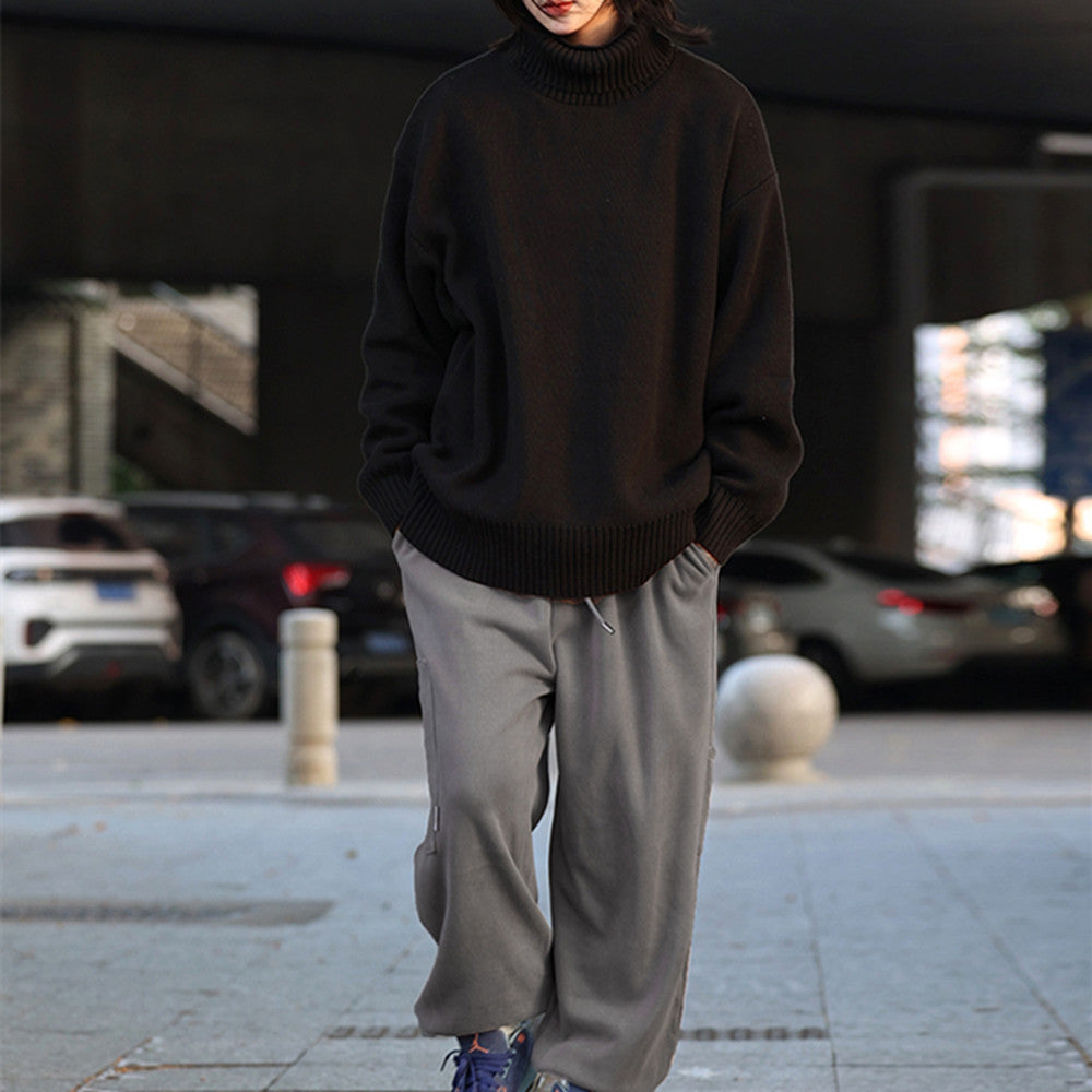 Cozy knit sweater for women with a high collar and relaxed fit Lune London