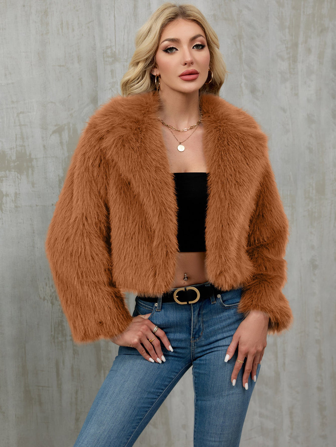 Women's Elegant Faux Fur Bolero Lune London