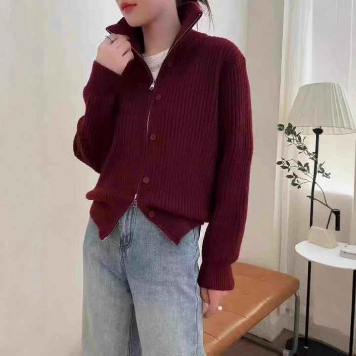 Pull en maille côtelée de haute qualité pour femmes avec design élégant Chic & Stil