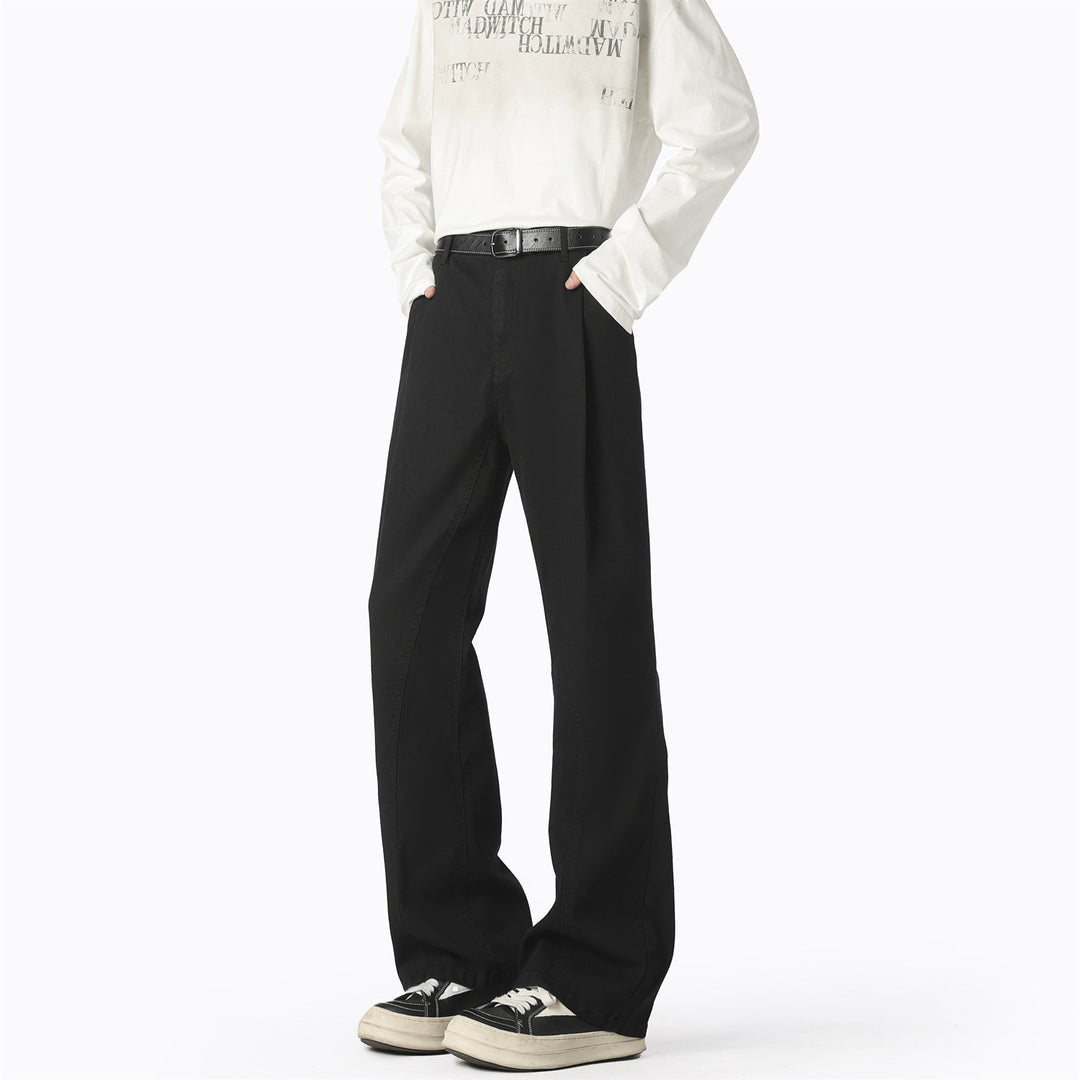 Casual wide pants for men with elastic waist and practical pockets Lune London