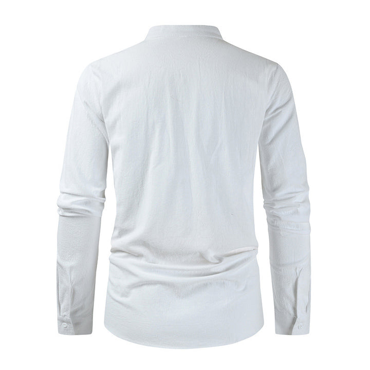 Casual long sleeve shirt for men with lace-up closure Lune London