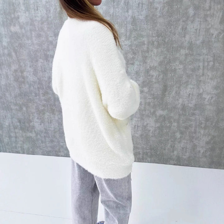 Ladies cozy knit jacket with oversized cut Lune London