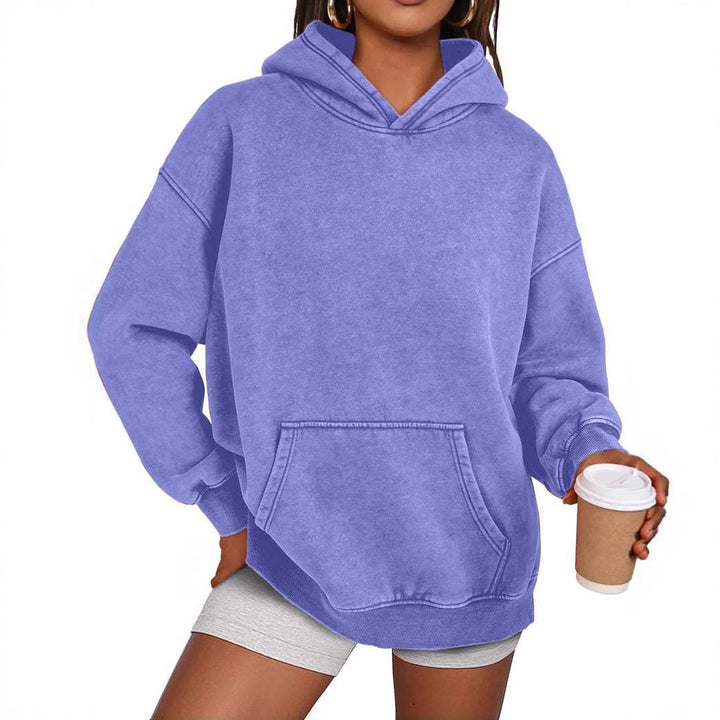 Lune London Cozy Oversized Sweater for Women with a Practical Kangaroo Pocket