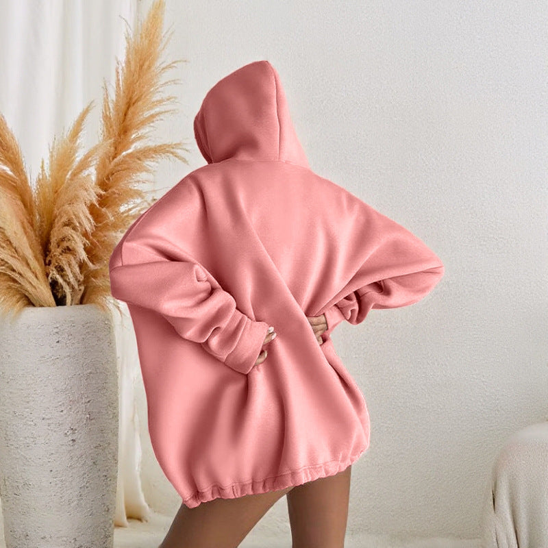 Women's oversized hoodie with adjustable waistband and kangaroo pocket Lune London