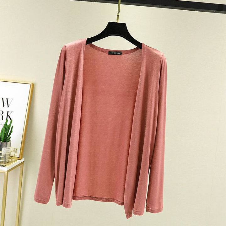 Cardigan léger pour femmes avec coupe ouverte et manches longues Chic & Stil