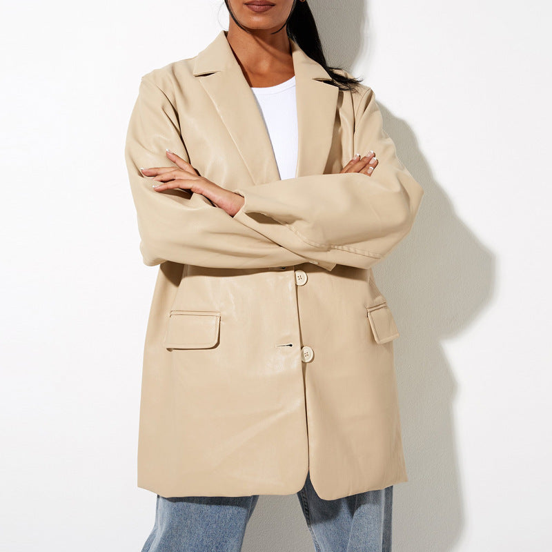 Lune London Elegant Leather Jacket for Women