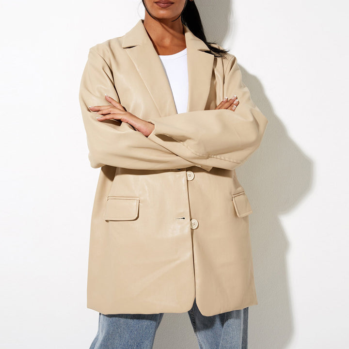 Lune London Elegant Leather Jacket for Women